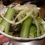 焼肉×食べ放題 南大沢 にひゃくてん - 【2011.11.　初訪】　チョレギサラダ480円