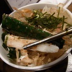 焼肉×食べ放題 南大沢 にひゃくてん - 【2011.11.　初訪】　きゅうりと山芋梅肉和え380円