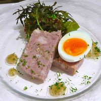 レストラン ヒロミチ - 【仔牛のテリーヌと半熟卵、季節のサラダ添え】◎2011/11