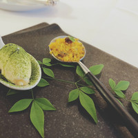 ラ・トゥーエル - アミューズ レモングラスアイス、ズワイガニリエット