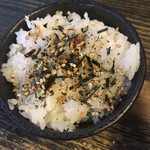 Sumibiyaki Tori Raku - ご飯食べかけ。