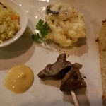 おかげさまで - ポテサラと砂肝のコンフィ