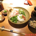 そば尾形 - 天もち蕎麦　1000円