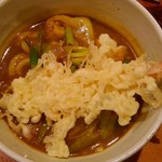 おぎ野 - 大海老天ぷらカレーうどん