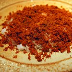 ラヴィリンス - ご飯の上に、そぼろ状のエビキーマが沢山乗っかっていました。