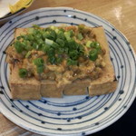 丸福酒場 - 厚揚げ納豆(250円）