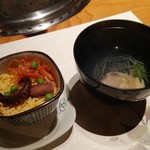 八幡野温泉郷 杜の湯 きらの里 - 蒸しちらし寿司と蛤のすまし汁