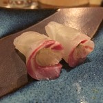 鮨 波づき - 鯛のとろろ昆布巻