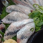 まるさん松本 - イワシのお造り