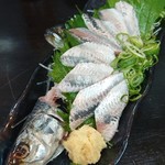 まるさん松本 - イワシのお造り