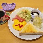 Kuma Cafe - くまさん珈琲（430円）、クマカフェ特製モーニング