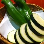正泰苑 - 野菜焼き（万願寺唐辛子・ズッキーニ）