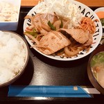 げんき食堂 - 豚ロース生姜焼き定食＠690円
