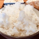 げんき食堂 - 豚ロース生姜焼き定食＠690円のライス(普通盛り)