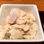 げんき食堂 - 豚ロース生姜焼き定食＠690円の無料オプション(マカロニサラダ)