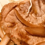 げんき食堂 - 豚ロース生姜焼き定食＠690円生姜焼きアップ