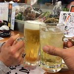 海鮮料理 吾作どん  - H.31.2.22.夜 ハイボール vs 生ビール(中) de 乾杯♪