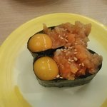 すし江戸 - サーモンユッケ