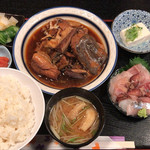 梓川 - 魚のアラ煮定食