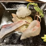 まつむら - 三品目：あおり烏賊の切り身