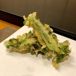 まつむら - 五品目：菜の花の天麩羅