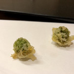 まつむら - 十二品目：蕗の薹の天麩羅