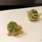 まつむら - 十二品目：蕗の薹の天麩羅