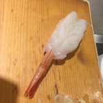 沼津魚がし鮨 - 赤海老180円