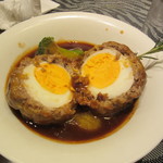 紅花グリル - スコッチエッグ　断面