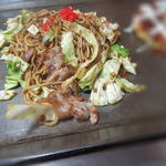 お好み焼き　幸 - セットの焼きそば