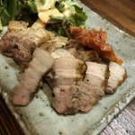 楽や - 黒豚バラ網焼き バラシ