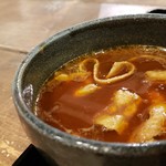 札幌ガッつけ蕎麦 - カレーつけ汁です。