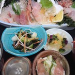 魚貝舟盛り十点盛お刺身定食