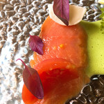 バローレ - 桜鱒とフルーツトマト♬
      水牛のモッツァレラ♬