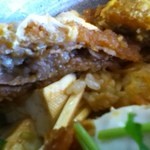 かつや - 断面　うまくとれなかったですけど、層になってます