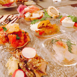 創作イタリアン Gemelli - ウニのパンナコッタからいただきます(o^^o)