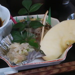 kitchen Sangria - 焼き魚、出し巻き玉子、おから、りんご