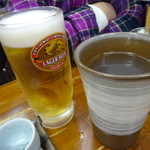 Chiyoujiyuan - ビールもう一杯と蕎麦湯割