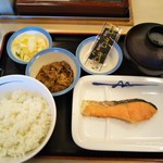 松屋 - 焼魚定食 450円(2019年4月1日撮影)