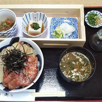 浜潮 - 海鮮漬け丼三種盛り