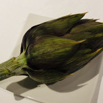 リストランテ サクラ - 銚子産金目鯛　スミイカとアーティーチョークのソテー　ヤリイカのフリット　カラスミのパウダー