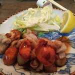 赤兎馬 - ホタテのバターソテー、卵巣旨し(^o^)/