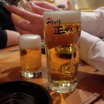 やきとり 正や - 生ビール
