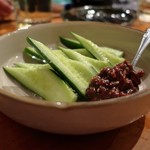 やきとり 正や - 肉味噌きゅうり