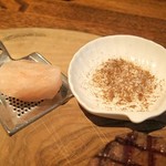 ラ プランシュ - 岩塩、ポルチーニ茸と塩