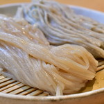 石臼挽き手打 蕎楽亭 - 【むぎめおと（ひやむぎ＆そば）@1,000円】ひやむぎ