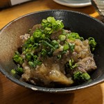 天史朗鮨 - ボタン煮　猪肉とごぼうの煮物　冷めた物を頂きました。味が凝縮していて美味しい。全く臭くない