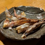 天史朗鮨 - 自家製干物　いかゲソ