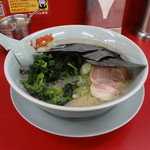 山岡家 - ③ 塩ラーメン 650円 + ホウレン草増し 110円