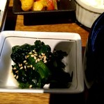 レストラン 大重亭 - 大重亭弁当の小皿料理　お浸し